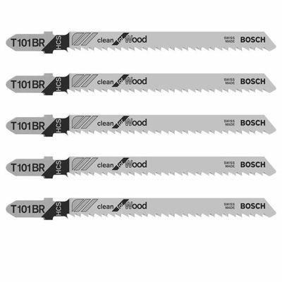 Bosch 2608630014 T101Br Clean For Wood Jigsaw Blades Pack Of 5