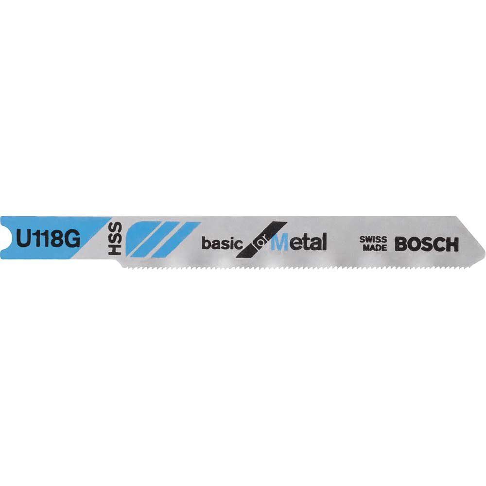 Bosch U118 G Metal Cutting Jigsaw Blades Pack of 3 - Image 1
