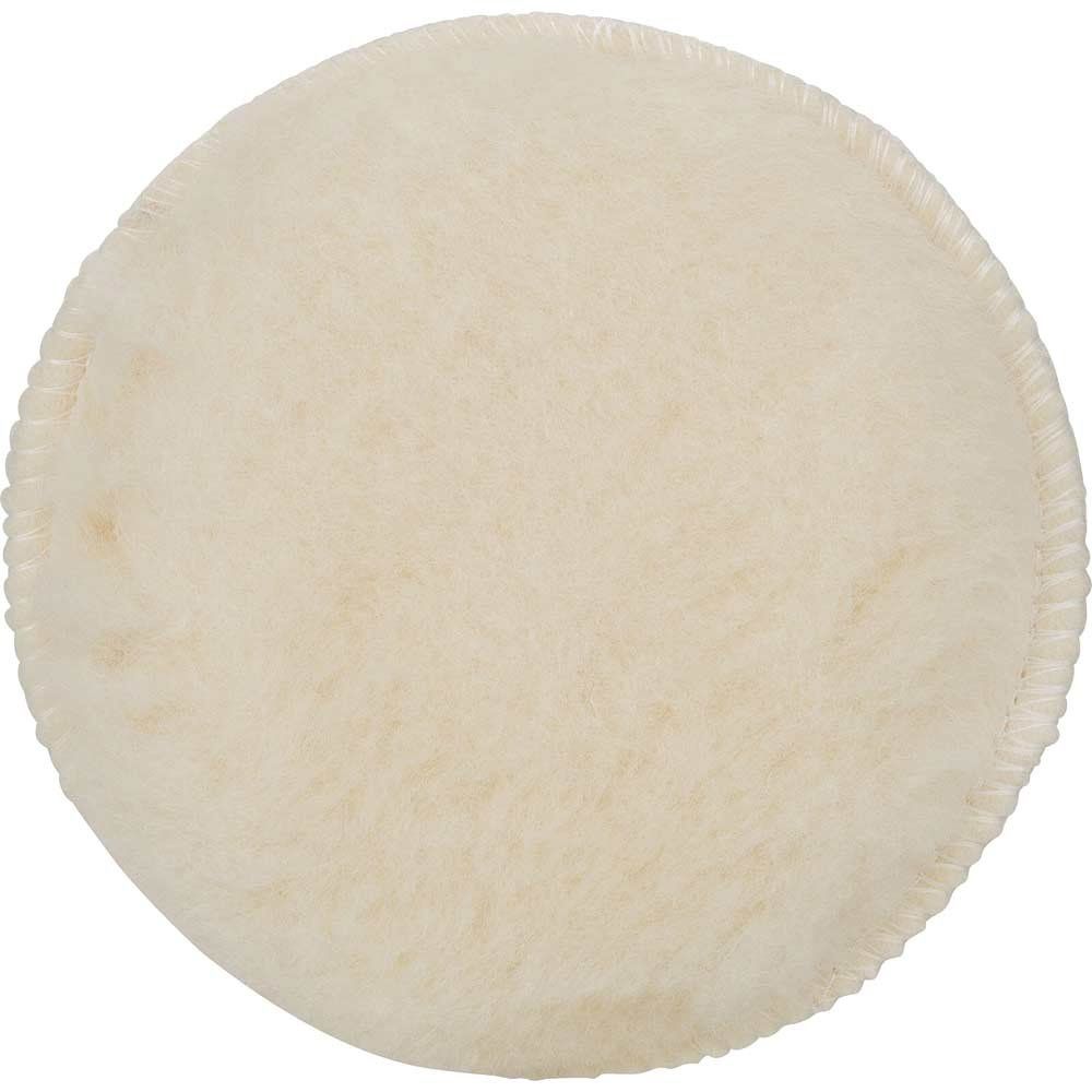 Bosch Hook and Loop Lambswool Polishing Bonnet 130mm Pack of 1 - Image 1
