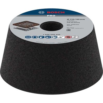 Bosch PRO Conical Abrasive Cup Wheel for Metal 110mm 36g