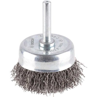 Bosch PRO 0.3mm Crimped Steel Wire Brush 50mm 6mm Shank