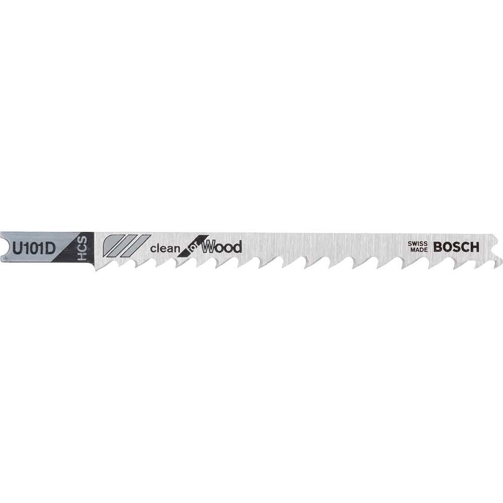 Bosch U101 D Wood Cutting Jigsaw Blades Pack of 3 - Image 1