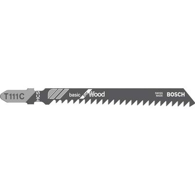 Bosch T111 C Wood Cutting Jigsaw Blades Pack of 100