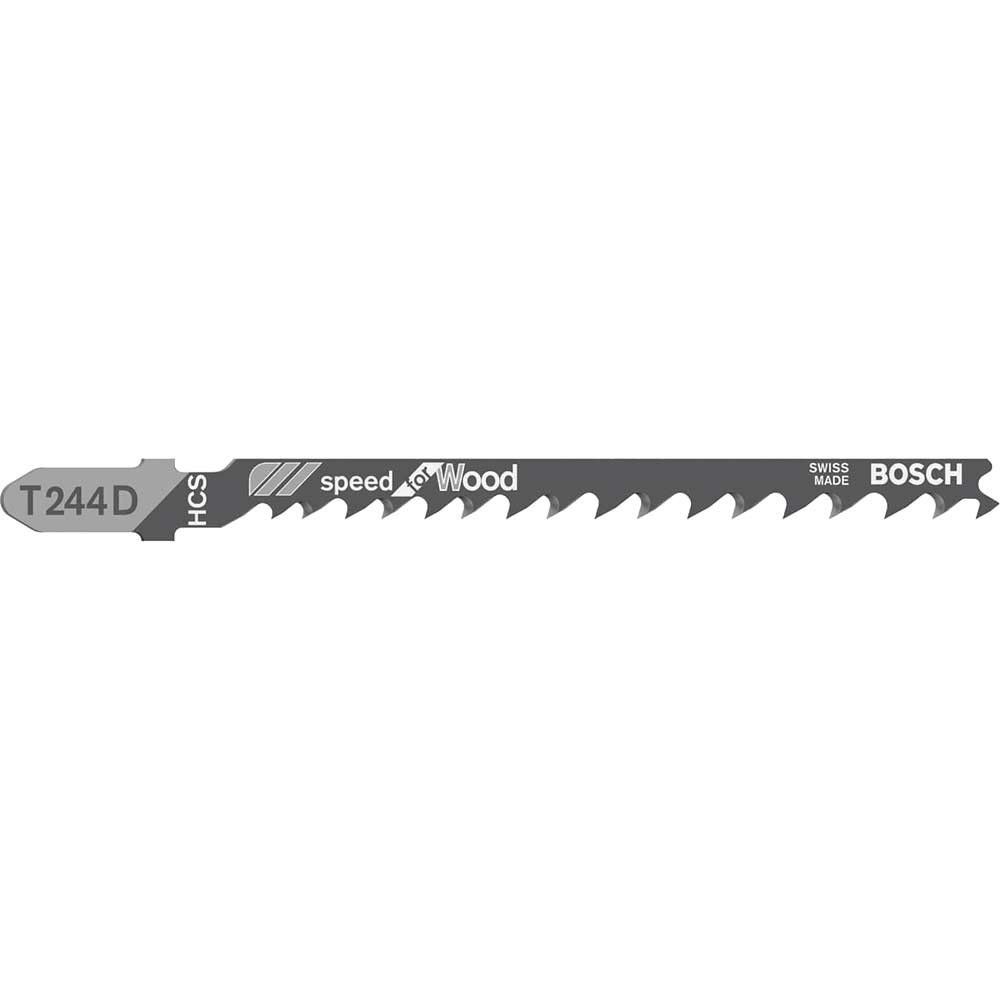 Bosch T244 D Wood Cutting Jigsaw Blades Pack of 100 - Image 1