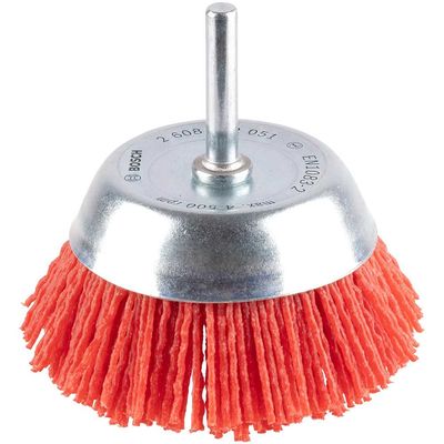 Bosch PRO Nylon Bristle Cup Brush 75mm 6mm Shank