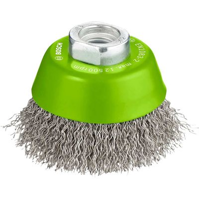Bosch PRO 0.3mm Inox Crimped Wire Cup Brush 65mm M14 Thread