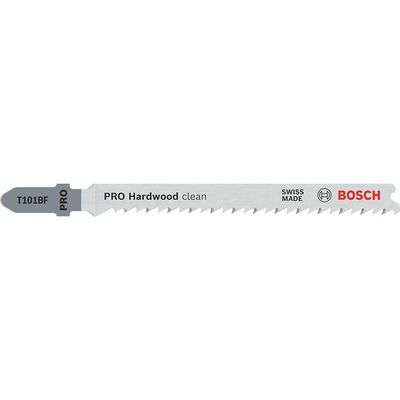 Bosch PRO T101 BF Hard Wood Cutting Jigsaw Blades Pack of 5