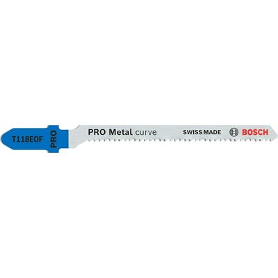 Bosch PRO T118 EOF Metal Cutting Jigsaw Blades Pack of 5