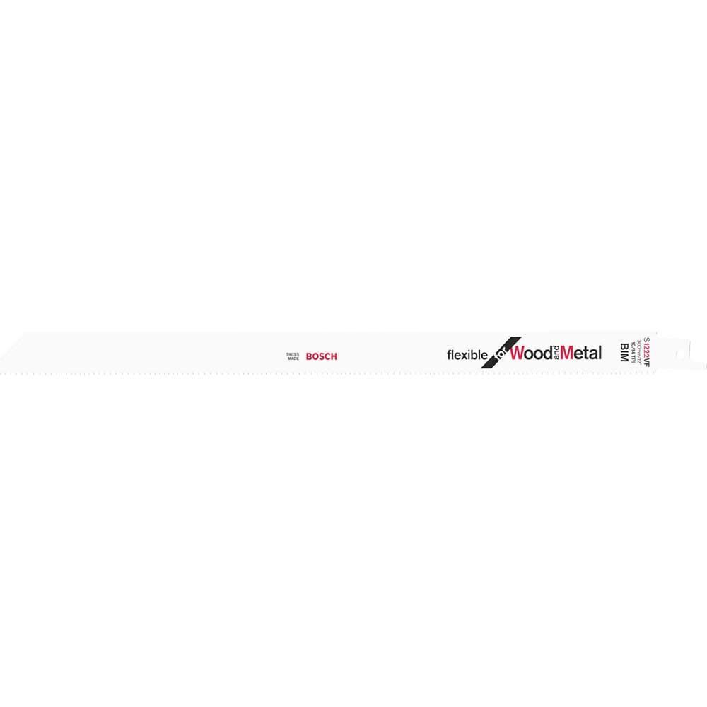 Bosch S1222VF Wood and Metal Cutting Reciprocating Sabre Saw Blades Pack of 5 - Image 1