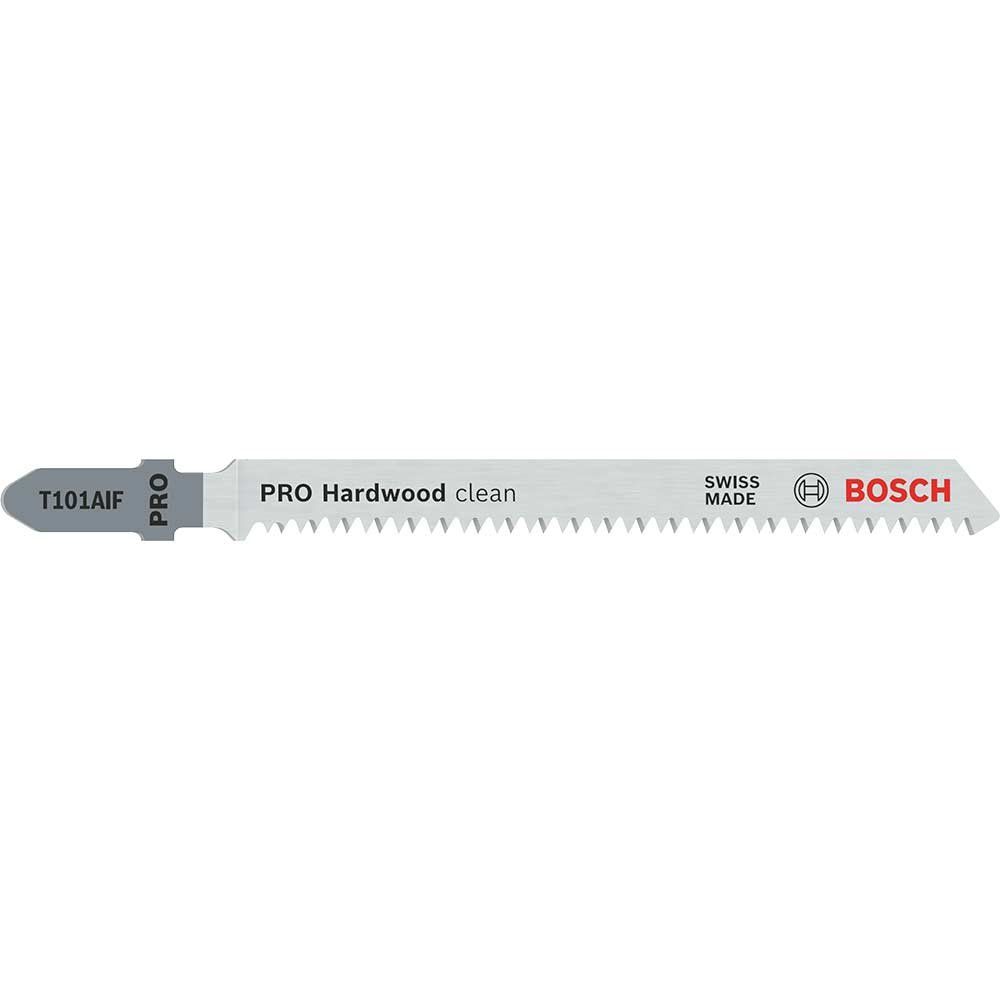 Bosch PRO T101 AIF Hard Wood Cutting Jigsaw Blades Pack of 5 - Image 1
