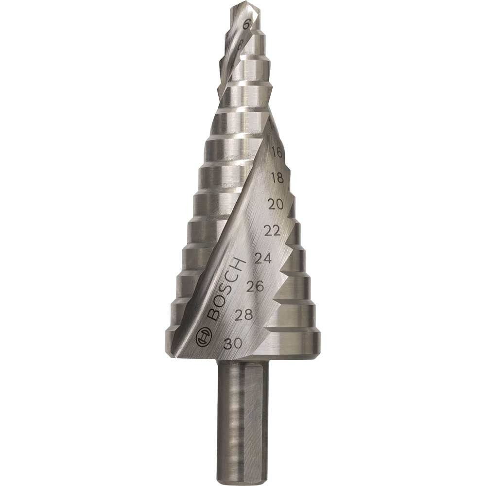 Bosch HSS Step Drill Bit 6mm - 30mm - Image 1