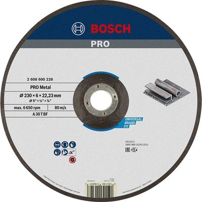 Bosch PRO A30T BF Depressed Centre Metal Grinding Disc 230mm