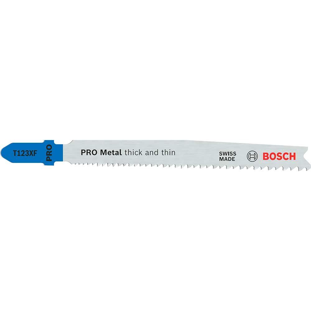 Bosch PRO T123 XF Progressor Metal Cutting Jigsaw Blades Pack of 3 - Image 1