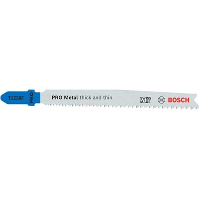 Bosch PRO T123 XF Progressor Metal Cutting Jigsaw Blades Pack of 3