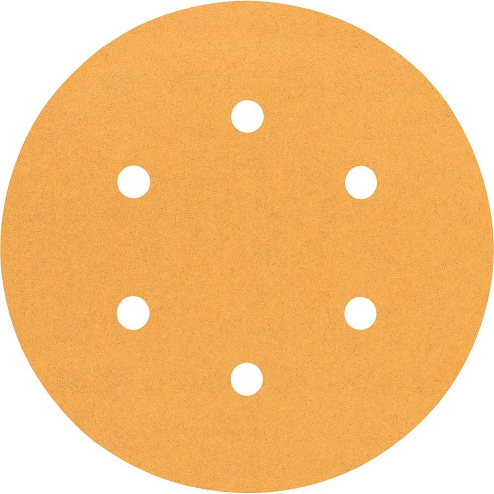 Bosch Red Wood Top Sanding Disc 150mm 150mm 120g Pack of 5 - Image 1