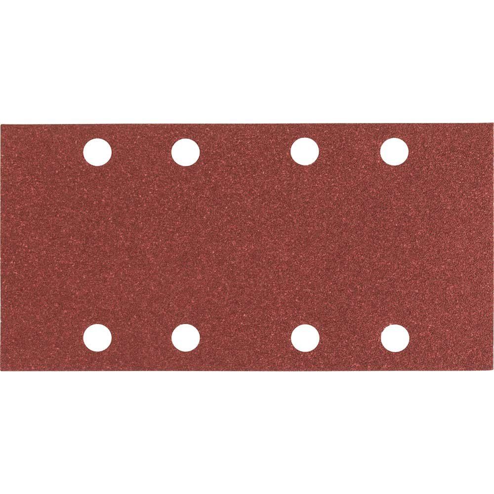 Bosch Punched Hook and Loop Sanding Sheets 93mm x 186mm Assorted Pack of 10 - Image 1