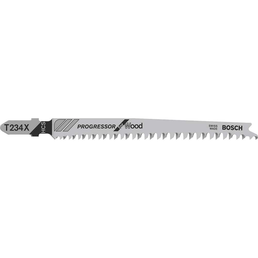 Bosch T234 X Wood Cutting Jigsaw Blades Pack of 3 - Image 1