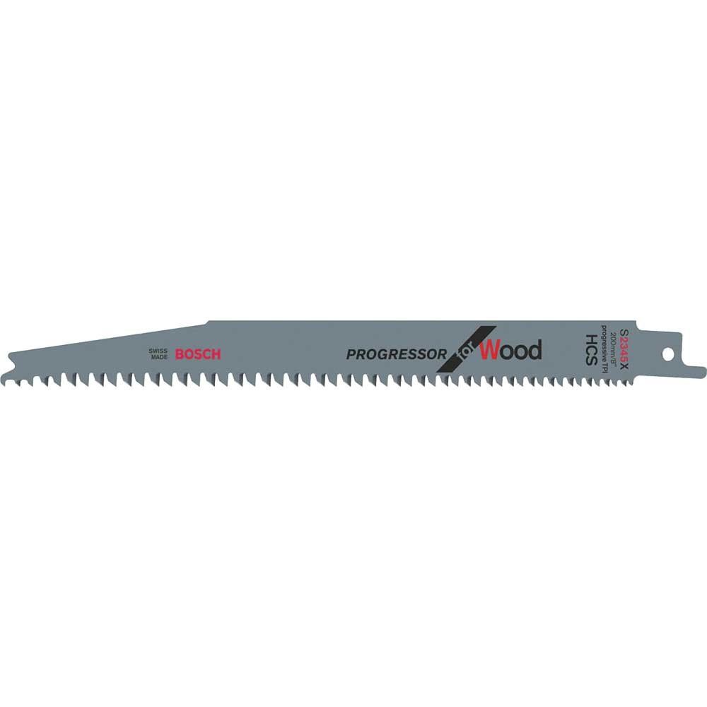 Bosch S2345X Progressor Wood Cutting Reciprocating Sabre Saw Blades Pack of 2 - Image 1