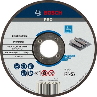 Bosch PRO A30S BF Flat Metal Cutting Disc 125mm