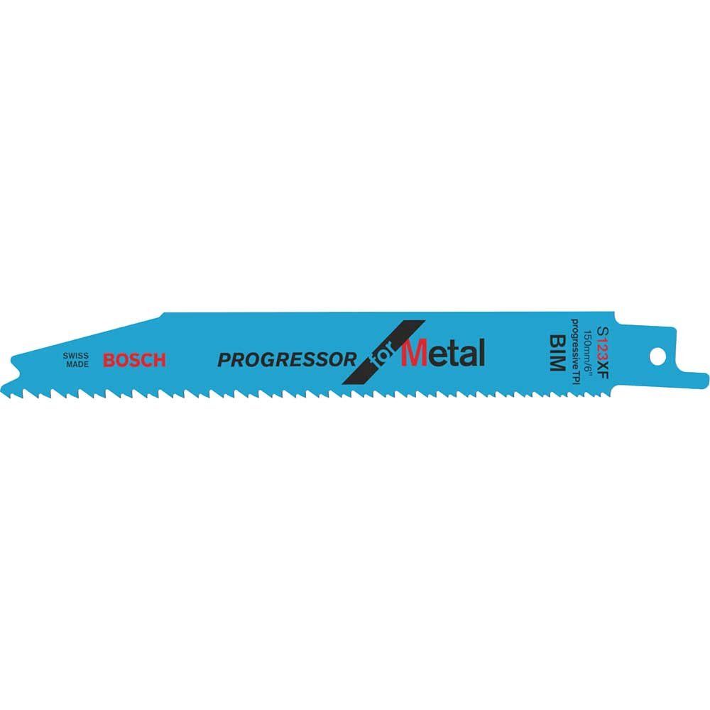 Bosch S123XF Progressor Metal Cutting Reciprocating Sabre Saw Blades Pack of 100 - Image 1