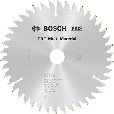 Bosch PRO Multi Material Cutting Saw Blade 150mm 42T 20mm