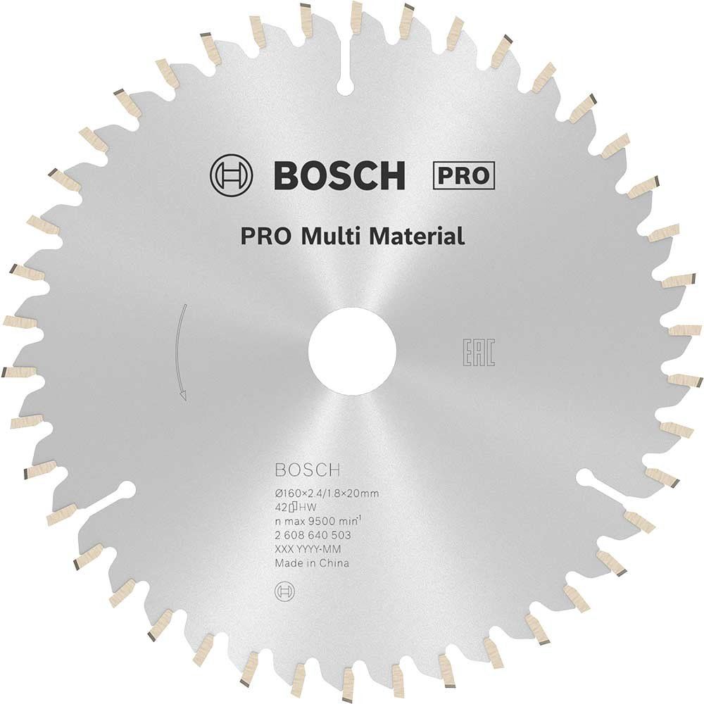 Bosch PRO Multi Material Cutting Saw Blade 160mm 42T 20mm - Image 1