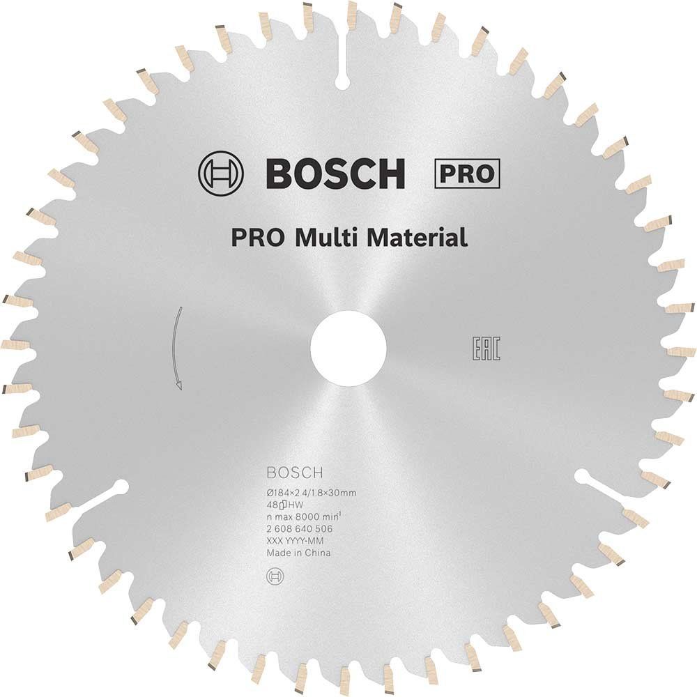 Bosch PRO Multi Material Cutting Saw Blade 184mm 48T 30mm - Image 1