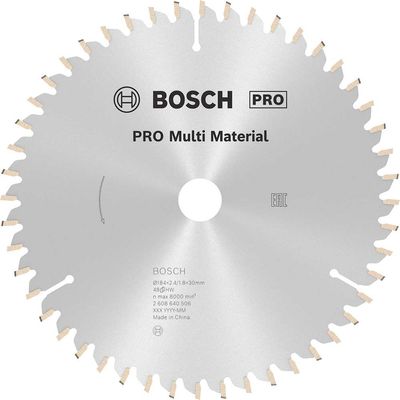 Bosch PRO Multi Material Cutting Saw Blade 184mm 48T 30mm