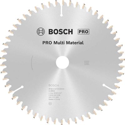 Bosch PRO Multi Material Cutting Saw Blade 190mm 54T 20mm