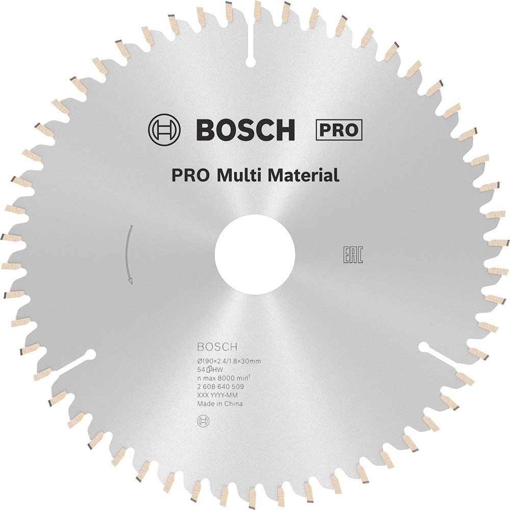 Bosch PRO Multi Material Cutting Saw Blade 190mm 54T 30mm - Image 1