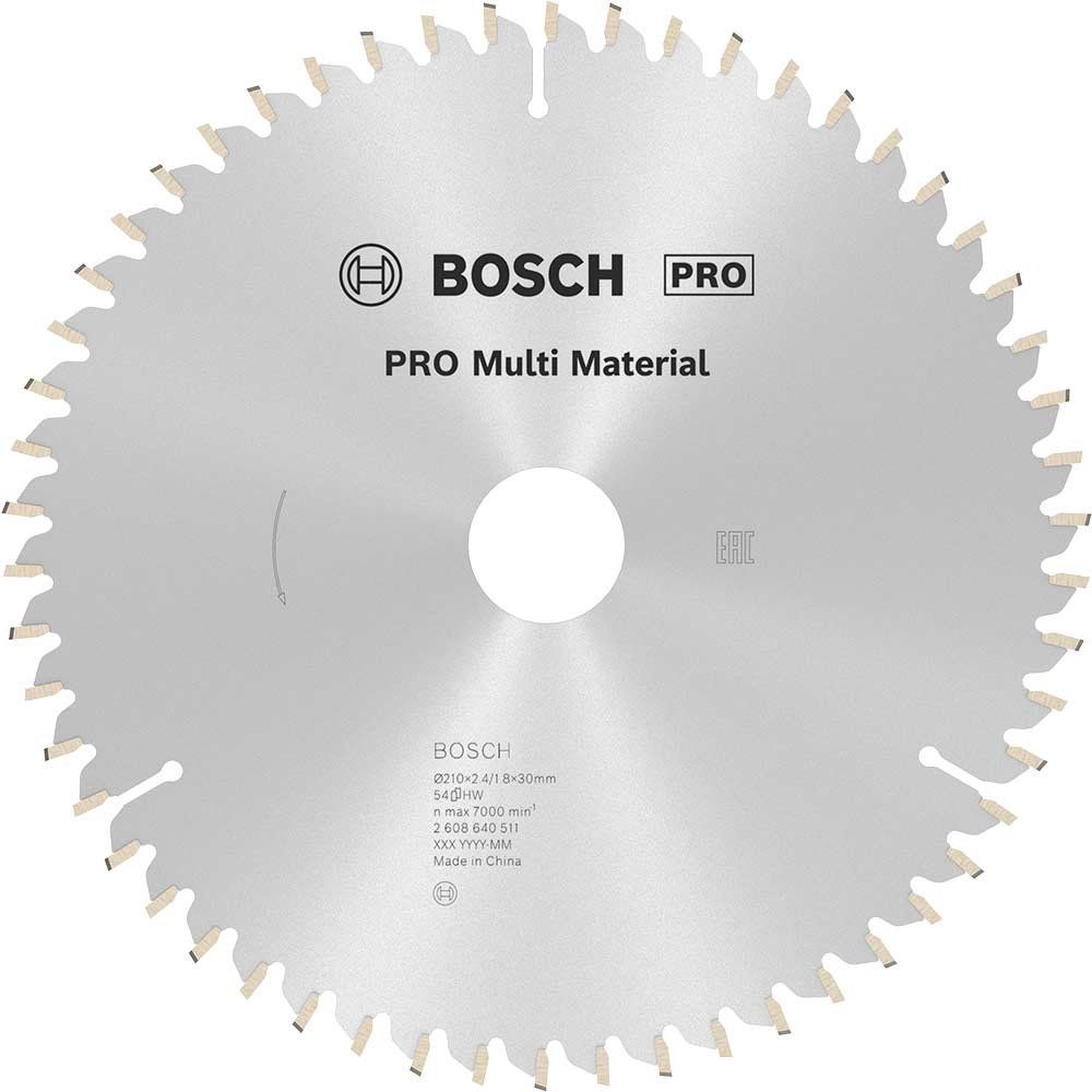 Bosch PRO Multi Material Cutting Saw Blade 210mm 54T 30mm - Image 1