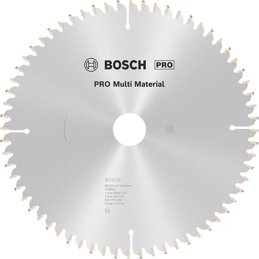Bosch PRO Multi Material Cutting Saw Blade 230mm 64T 30mm - Image 1