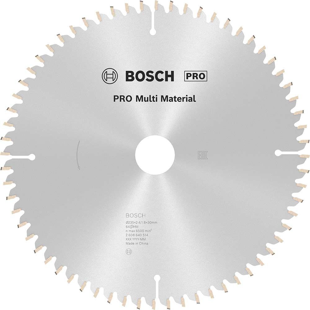 Bosch PRO Multi Material Cutting Saw Blade 235mm 64T 30mm - Image 1