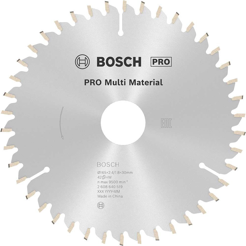Bosch PRO Multi Material Cutting Saw Blade 165mm 42T 30mm - Image 1