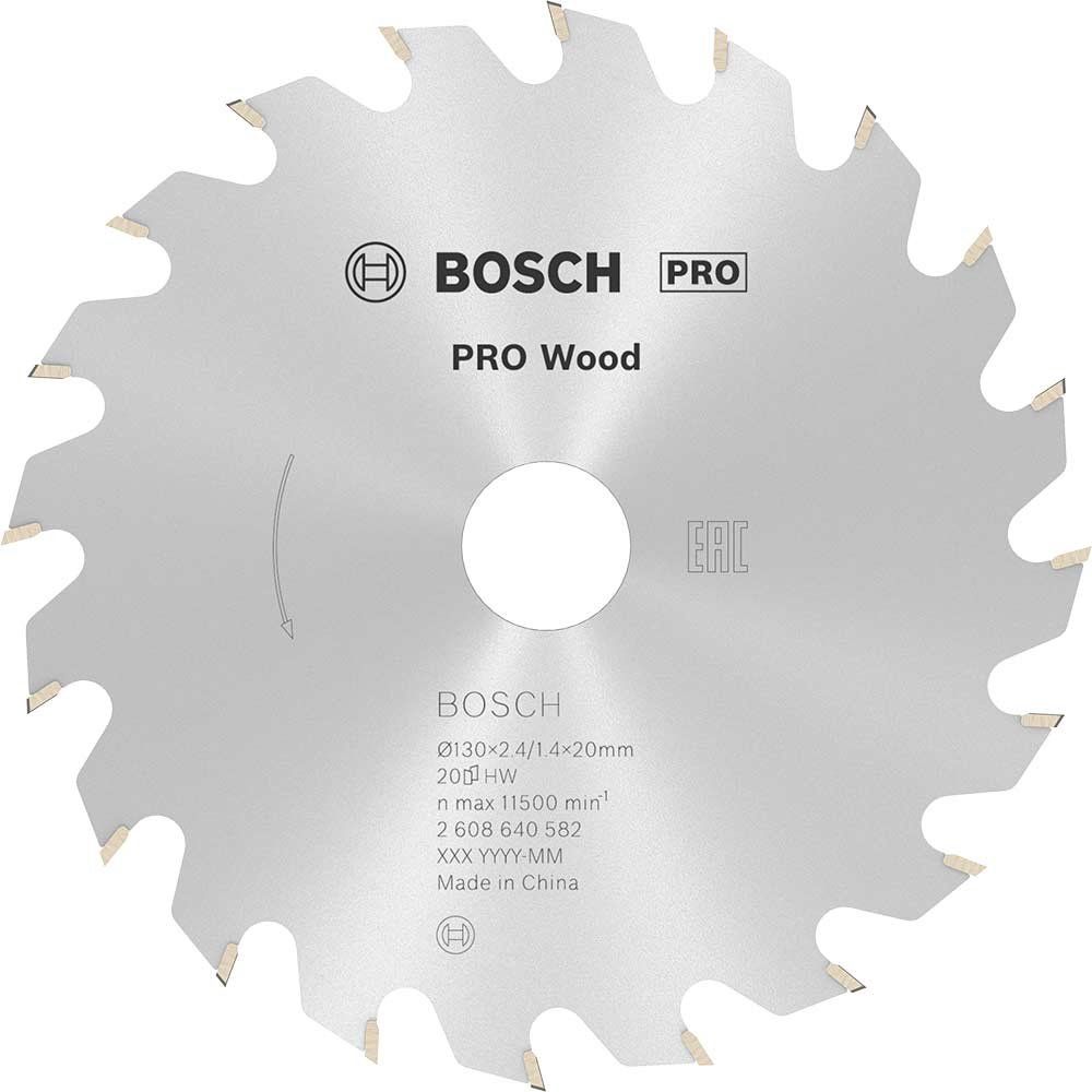 Bosch PRO Optiline Wood Cutting Saw Blade 130mm 20T 20mm - Image 1
