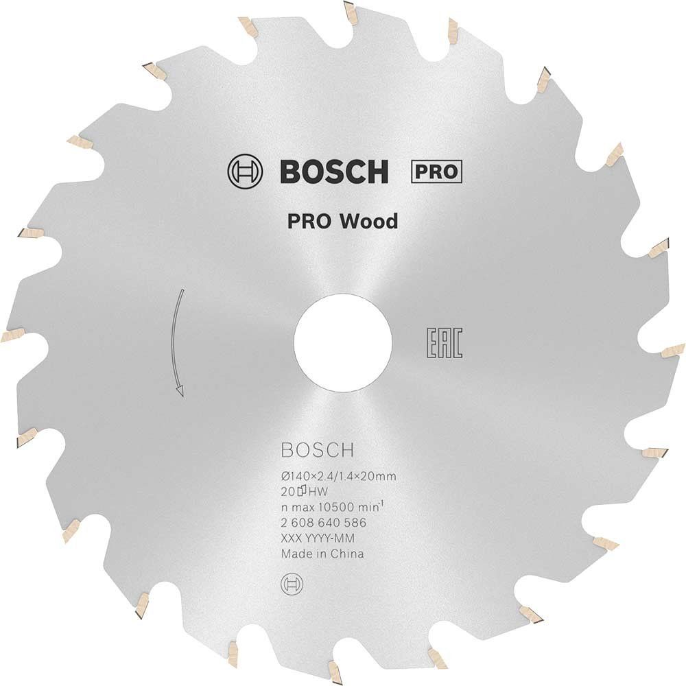 Bosch PRO Optiline Wood Cutting Saw Blade 140mm 20T 20mm - Image 1