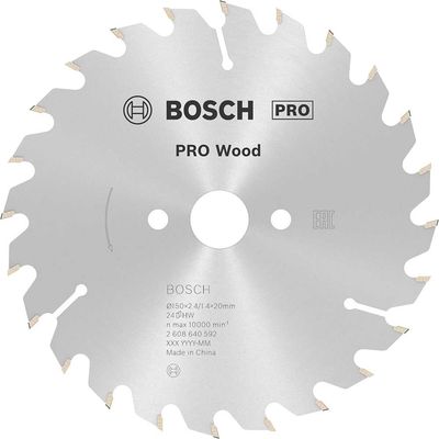 Bosch PRO Optiline Wood Cutting Saw Blade 150mm 24T 20mm