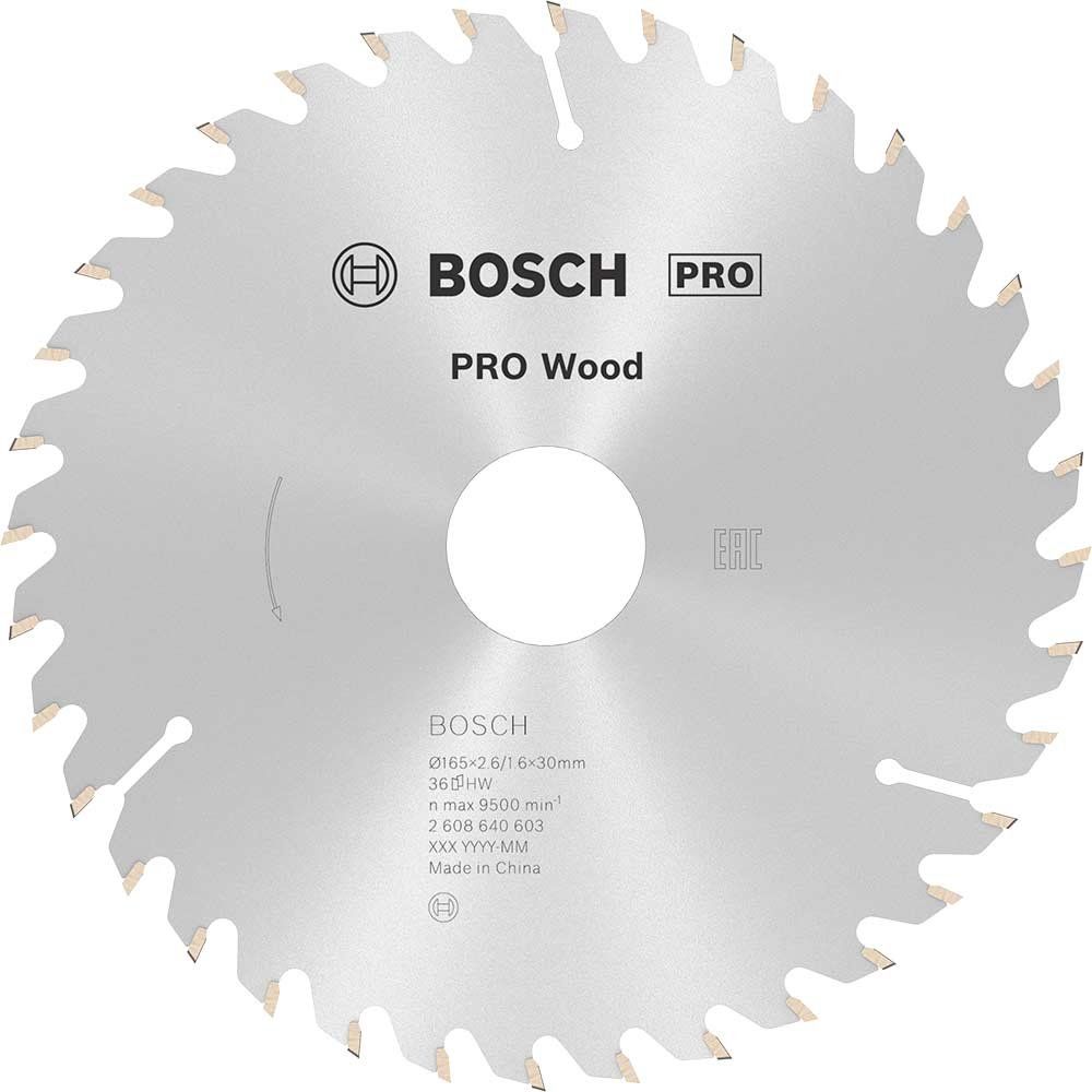 Bosch PRO Optiline Wood Cutting Saw Blade 165mm 36T 30mm - Image 1