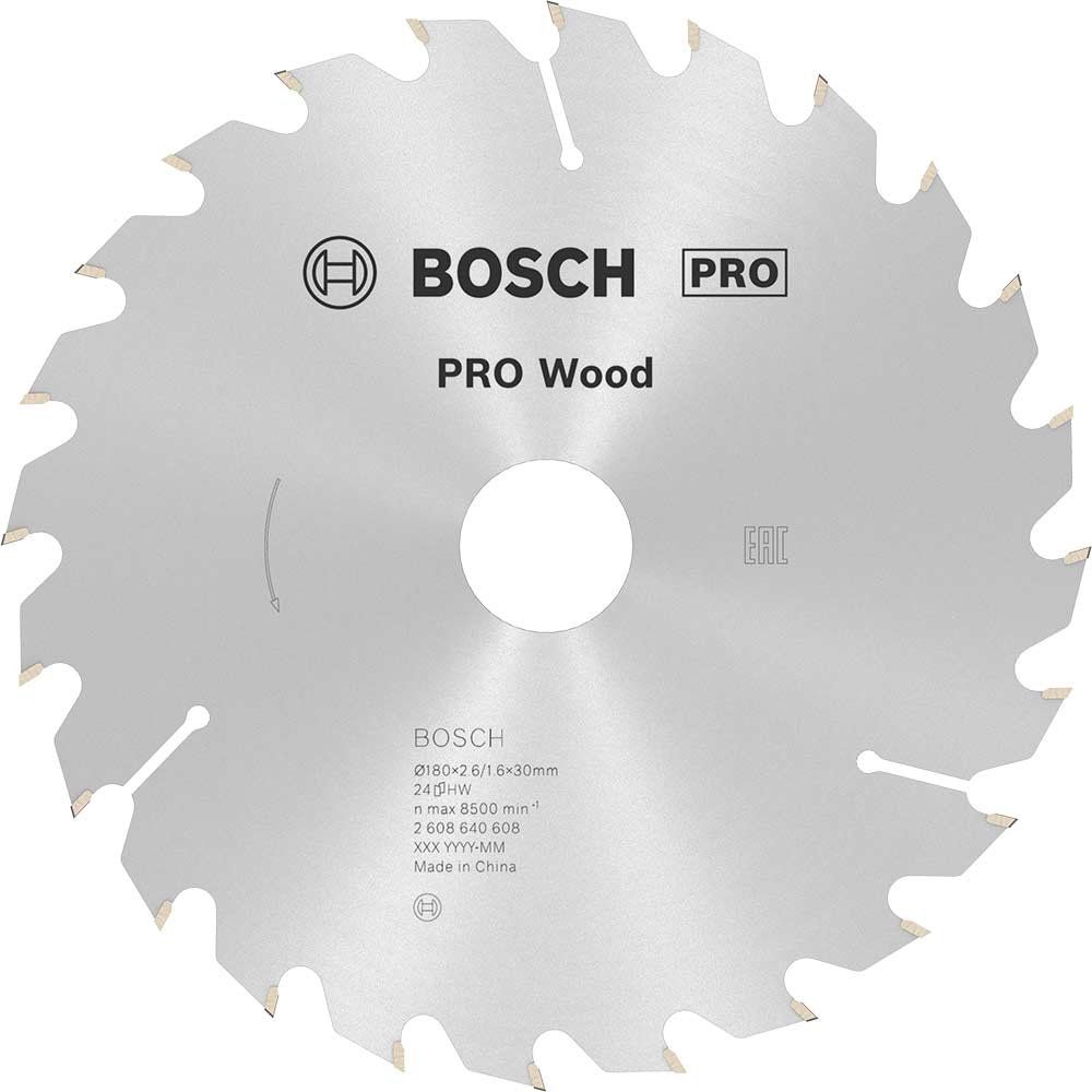 Bosch PRO Optiline Wood Cutting Saw Blade 180mm 24T 30mm - Image 1