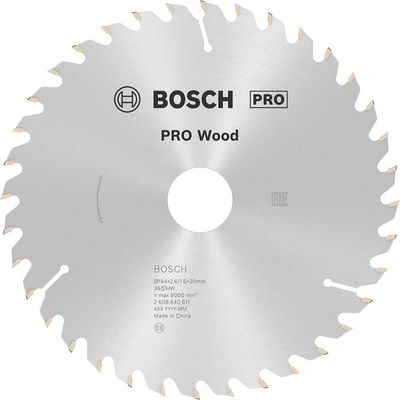 Bosch PRO Optiline Wood Cutting Saw Blade 184mm 36T 30mm