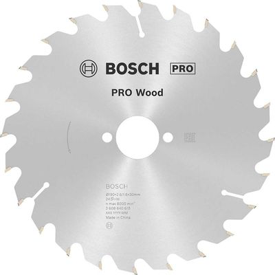 Bosch PRO Optiline Wood Cutting Saw Blade 190mm 24T 30mm