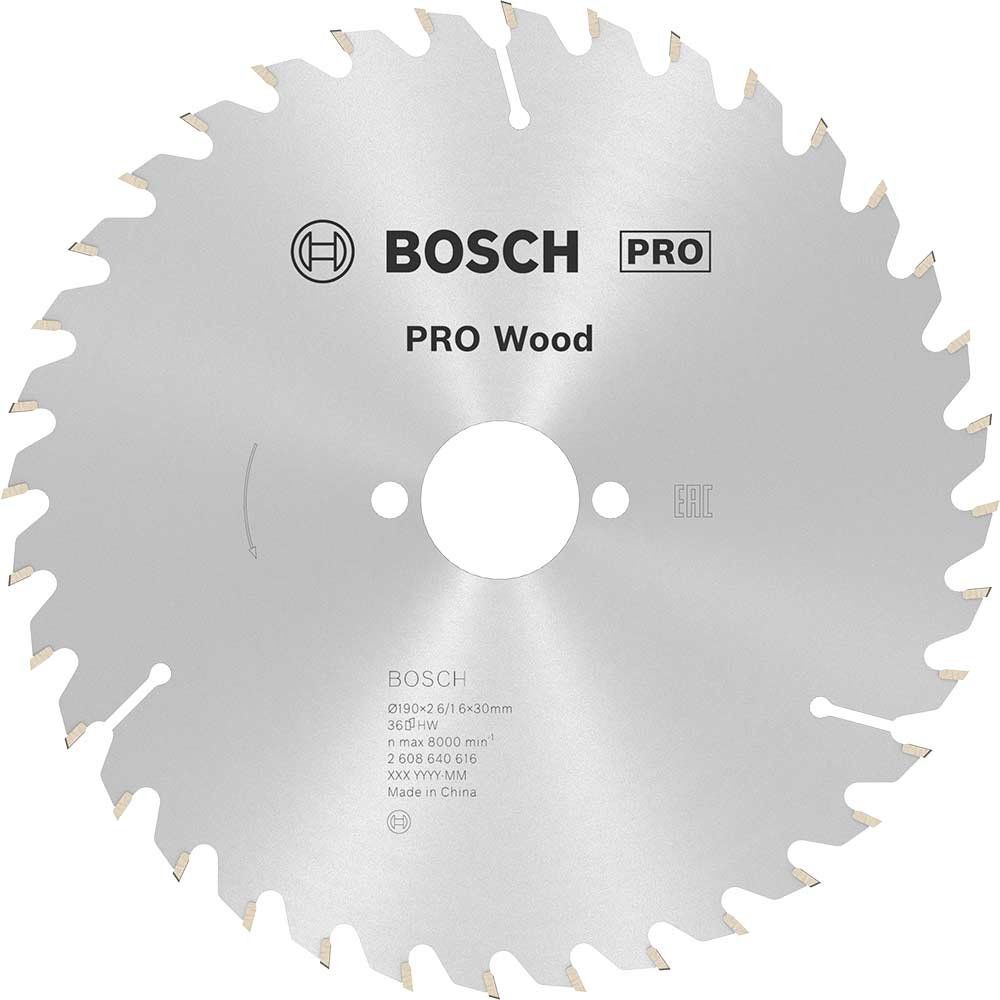 Bosch PRO Optiline Wood Cutting Saw Blade 190mm 36T 30mm - Image 1