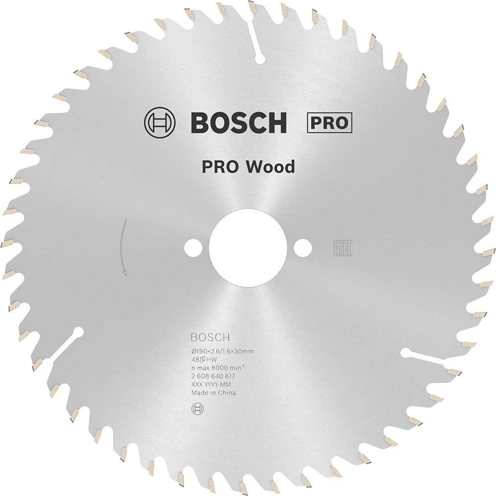 Bosch PRO Optiline Wood Cutting Saw Blade 190mm 48T 30mm - Image 1