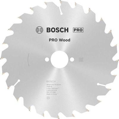 Bosch PRO Optiline Wood Cutting Saw Blade 200mm 24T 30mm