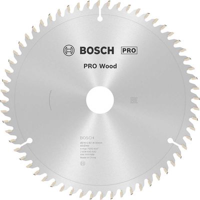 Bosch PRO Optiline Wood Cutting Mitre Saw Blade 216mm 60T 30mm