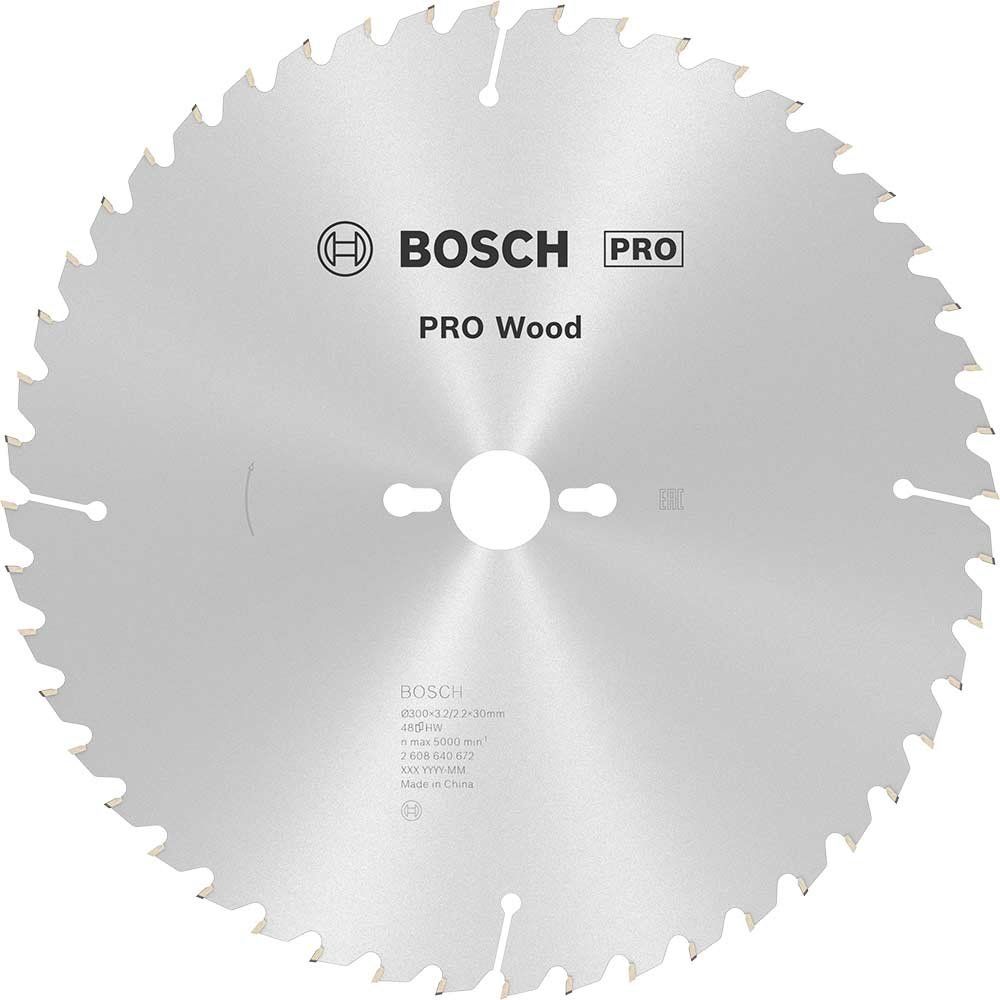 Bosch PRO Optiline Wood Cutting Table Saw Blade 300mm 48T 30mm - Image 1