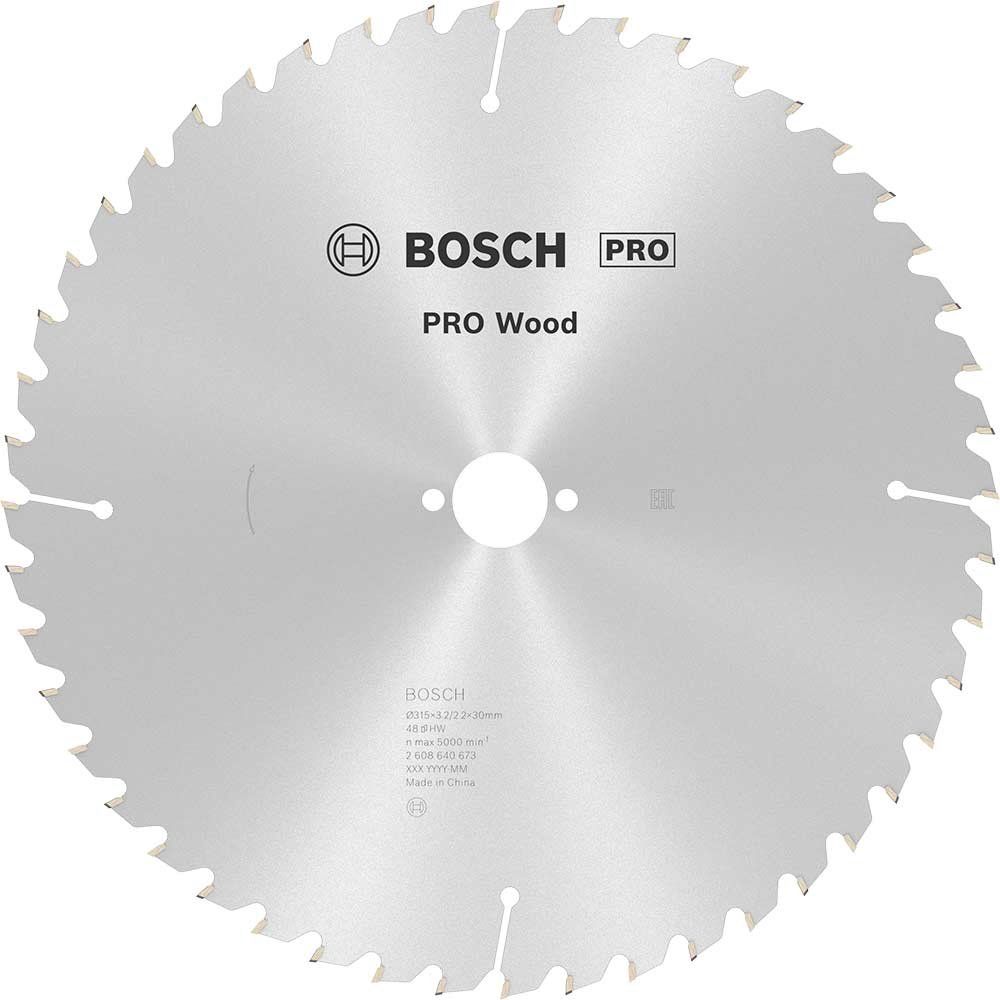 Bosch PRO Optiline Wood Cutting Table Saw Blade 315mm 48T 30mm - Image 1