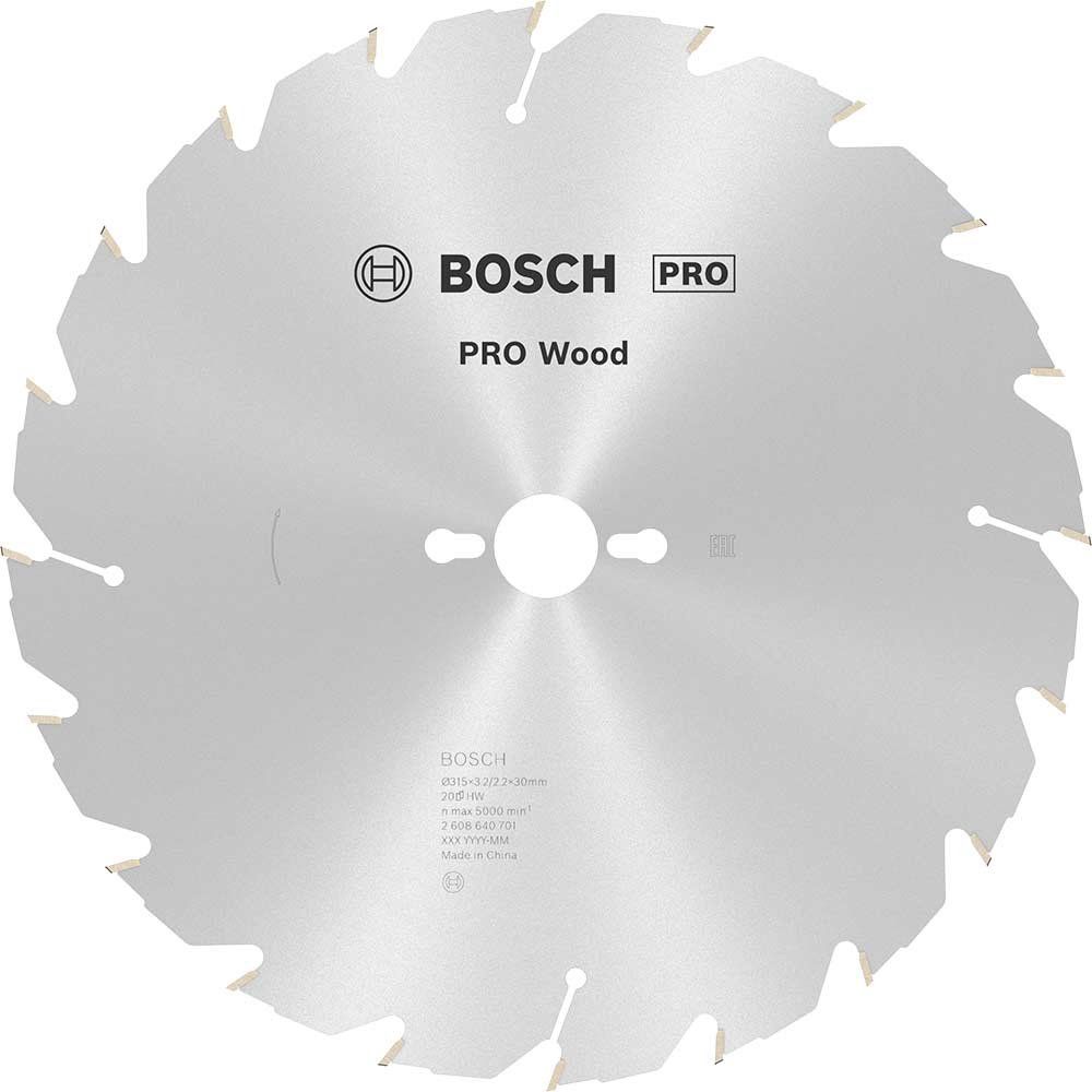 Bosch PRO Wood Cutting Table Saw Blade 315mm 20T 30mm - Image 1