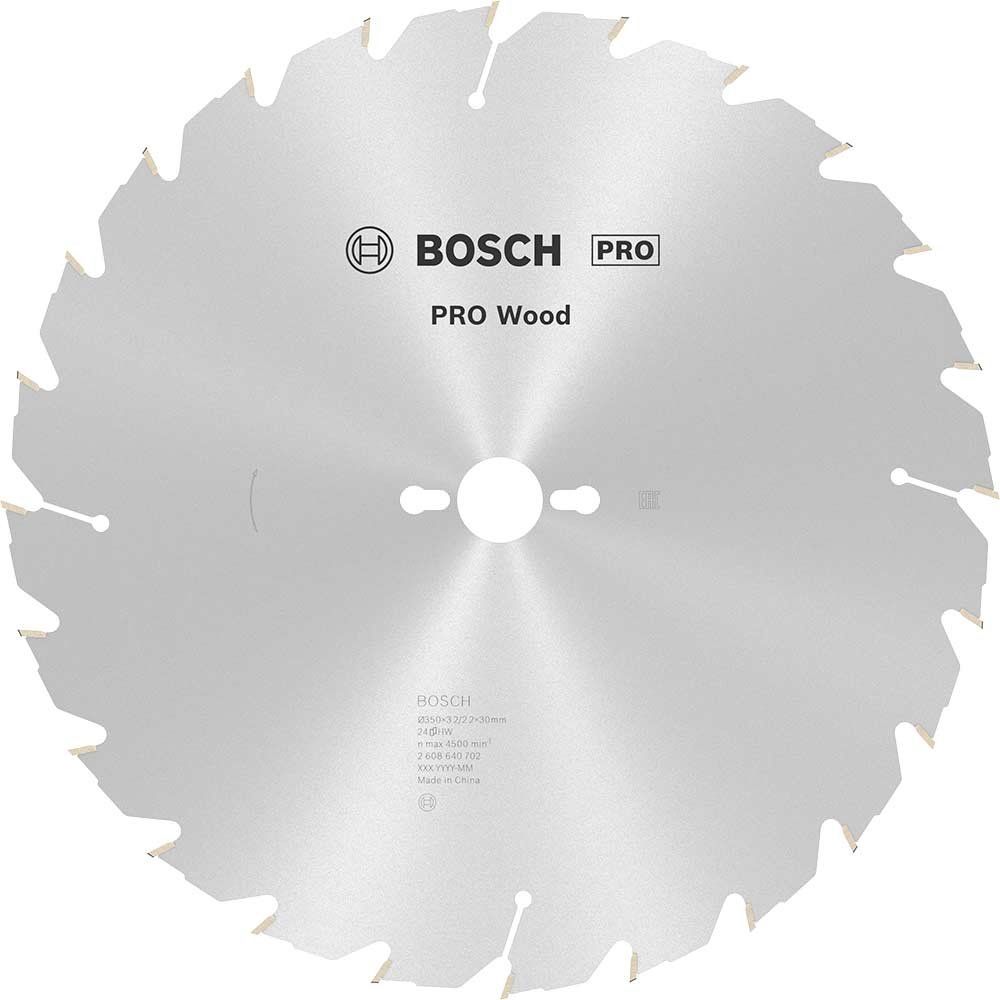 Bosch PRO Wood Cutting Table Saw Blade 350mm 24T 30mm - Image 1