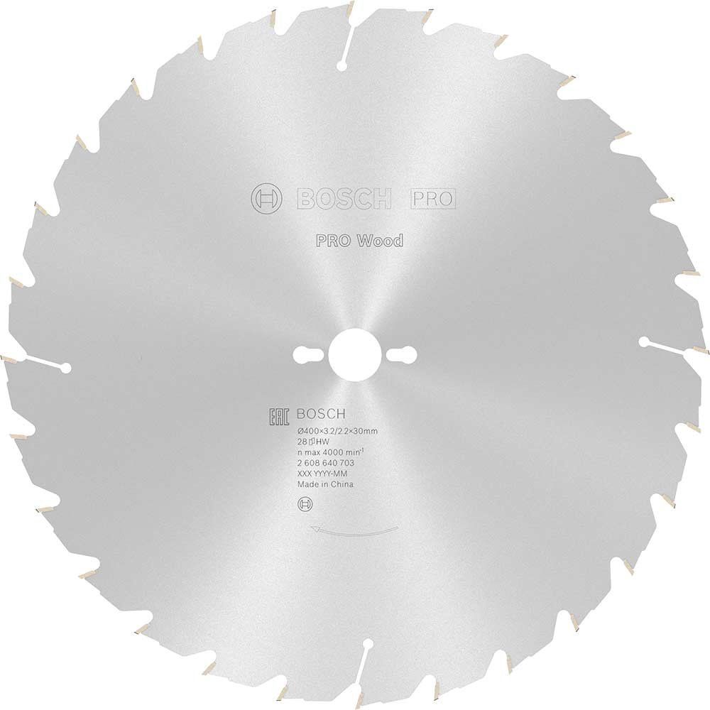 Bosch PRO Wood Cutting Table Saw Blade 400mm 28T 30mm - Image 1